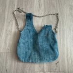 Daniella Lehavi Denim Chain Shoulder Bag Blue Photo 1