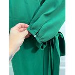 J.Crew  V Neck Green Wrap Dress Sz 4 Photo 4