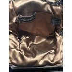 Vintage Lyrella Beaded Evening Bag Chain Strap Brown & Turquoise Art Deco Retro Photo 1