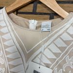 Selfie Leslie  Cream And Tan Dreamy‎ Long Sleeve Mini Dress Size XS Photo 5