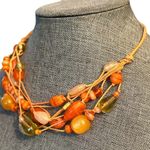 Avenue Orange Multi Bead Necklace Photo 2