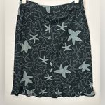 Fresh Produce  Starfish Patterned Black and Gray 100% Cotton Skirt XS Photo 1