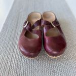 Dansko  Britney Wine Oxblood Leather Maryjane Low Heel Clogs Mules Sz 37 or 6.5-7 Photo 4