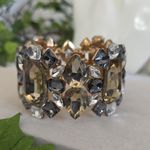Chunky Statement Gold Glass Bracelet Bling Photo 3
