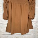 Exlura NWT  • Mini Dress • Brown • Long Sleeves • Puff Sleeves • XXL Photo 6