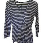 Forever 21  long sleeve short romper medium black white Photo 0