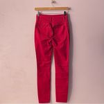 Charlotte Russe Refuge Dark Red 3-Button High Rise Skinny Jeans Size 2 EUC Photo 1