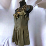 Forever 21 olive green romper dress juniors medium Photo 1