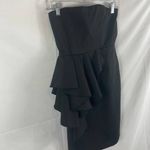 Alice + Olivia Reese Strapless black Ruffle Peplum Dress 2 Photo 1