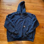 Carhartt navy FLAME-RESISTANT FORCE FLEECE QUARTER-ZIP Photo 1