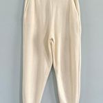 ZARA NWT  Premium Soft Knit High Waist Cream Joggers Photo 2
