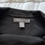 Josephine Chaus Womens Small Blouse Sweater Black Silk 3/4 Sleeve Off Shoulder Photo 4