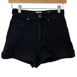 Cotton On Women’s High Flashback Denim Shorts in Black Size 25 Photo 0