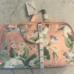 Diane Von Furstenberg New  Vintage Makeup Bag Peach Floral Photo 2