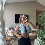 ZARA  Denim Vest Cropped Photo 1