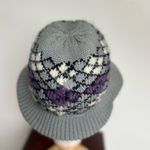Vintage Argyle Knit Bucket Hat Gray Photo 4
