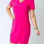 Vine & Love  medium pink fuchsia womens slip dress vneck front pockets not lined Photo 11