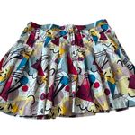 Vintage 90s Prince Abstract Pleated Tennis Skirt Size 14 Multiple Photo 1