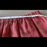 Cottage Clothing Inc 2 Piece 100% Linen Set Size M Boho Blazer Skirt‎ Floral Art Red Size M Photo 8