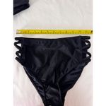 Emme Jordan Black‎ Bikini Set High Waist Strappy Swimsuit Beachwear S Black Photo 6