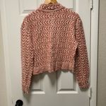 BKE B06- Buckle  Raw Edge Pointelle Women’s Aztec Pullover Sweater M Photo 5