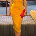 Pretty Little Thing PLT Tangerine Dress Photo 3