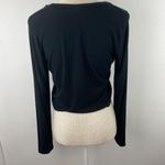 Wild Fable  Crop Top T Shirt Womens XL Black Heart Fitted Stretch Casual Y2K Cute Photo 4