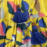 Maaji Strapless Long Smocked Tiered Maxi Dress Floral Hamilton Bay Print Size M Photo 9