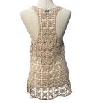 Tobi Lace Flower Crochet Racerback Tank Festival Top / Coverup Floral Women’s XS Photo 1