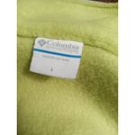 Columbia  Women Lg Lime Green Vest Zip up 2 side pockets 2 inside pockets Vintage Photo 9