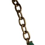 J.Crew Bib Necklace Glows Under Black Light Green Mauve Clear Gold Tone 18" Photo 4