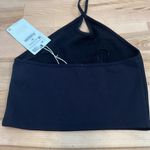 ZARA Black Ribbed Halter Top - NWT Photo 1