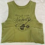 Nashville Country Western Music Festival Women's Green Crop Top Size M Photo 0
