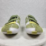 Lacoste Womens Vito Driving Shoe 9 Green White Leather Suede Hook & Loop Sneaker Photo 4