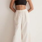 Madewell  Double-Gauze Drawstring Wide-Leg Pants Cream Medium NJ873 New Photo 0