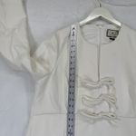 Tuckernuck  White Crepe Blair Bow Coat Dress XL Photo 3