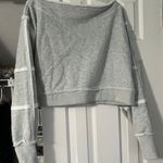 Edikted Cropped Off The Shoulder Crewneck Photo 2