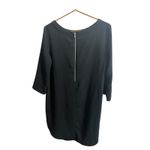 BB Dakota  Jazlyn Black Shift Mini Dress L 3/4 Sleeve Women LBD Cocktail Modest Photo 2