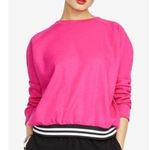 RACHEL Rachel Roy Yasmin Cross Back Sweatshirt Size Medium Pink Photo 0