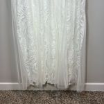 Candalite Womens Lace Maxi Dress White Belt Fairycore Romantic Bridal NEW Medium Photo 11