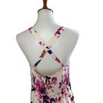 Lovestitch Vici Collection lovestich Mckenah Floral Midi Dress White Pink Size Large Photo 3