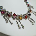 Betsey Johnson  Crystal Bows Rhinestone Statement Necklace | NWT Photo 2
