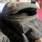 Bed Stu Canvas Multi Compartment Utility Bag Grunge Steampunk Y2K Green Black Photo 11