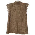 Cable & Gauge  Beige Lace Top Women’s XS Photo 1