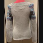 OP Fairisle Nordic Grey Blue & Purple Sweater M Photo 3
