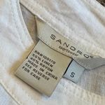 Sandro Paris Linen Blend Oversized Blouse Shirt Top White Size Small Women's Photo 11