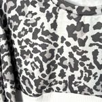 RXRXCOCO Leopard Animal Print Pullover Sweater Cozy Chic Top Size Small New! Gray Photo 3