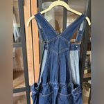 ASOS denim overalls straight leg dark wash jeans inky dungarees jumpsuit Photo 2