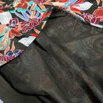 Fit 4U size 16 Kokomo cap sleeve swim top lined black floral print slimming NWT Photo 6