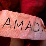 Anthropologie Amadi Amelia Red Linen Stripe Shorts Romper NWOT Pink Size M Photo 4